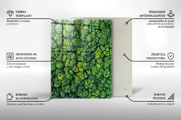 Glas Herdabdeckplatte Schöne Blumen