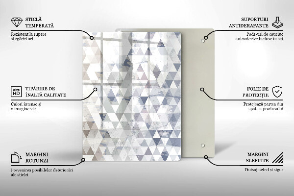 Glas Herdabdeckplatte Formabstraktion