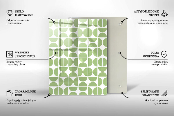Glas Ceranfeldabdeckung Spritzschutz Abstrakte Formen