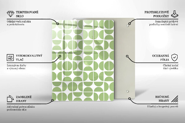 Glas Ceranfeldabdeckung Spritzschutz Abstrakte Formen