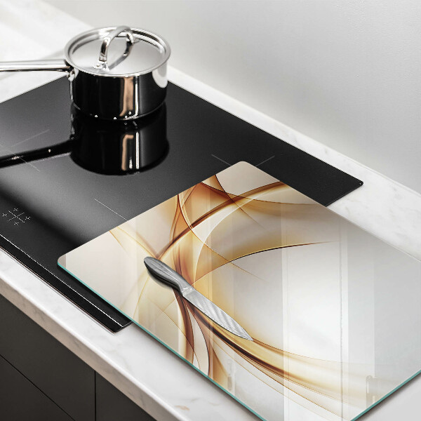Glas Ceranfeldabdeckung Spritzschutz Abstrakte Formen