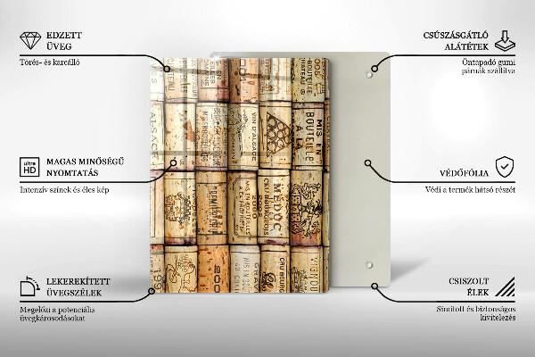 Glas Ceranfeldabdeckung Spritzschutz Weiche Linien Abstraktion