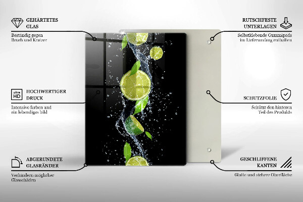 Glas Ceranfeldabdeckung Spritzschutz Boho-Vogelfedern