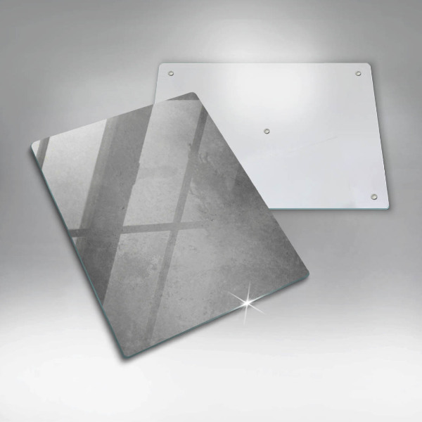 Glas Ceranfeldabdeckung Spritzschutz Betonbeschaffenheitshintergrund