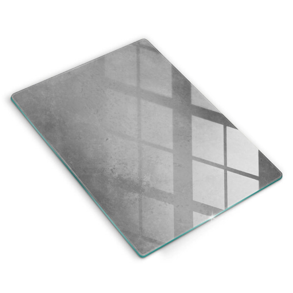 Glas Ceranfeldabdeckung Spritzschutz Betonbeschaffenheitshintergrund