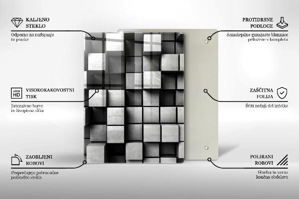 Glas Ceranfeldabdeckung Spritzschutz Betonbeschaffenheitshintergrund
