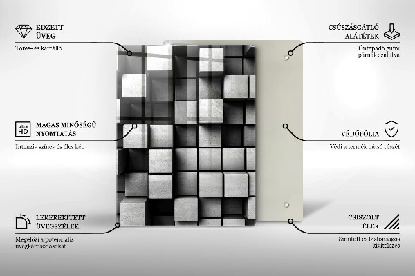 Glas Ceranfeldabdeckung Spritzschutz Betonbeschaffenheitshintergrund