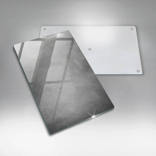 Glas Ceranfeldabdeckung Spritzschutz Betonbeschaffenheitshintergrund