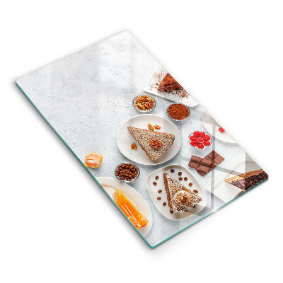 Glas Herdabdeckplatte Die Süße des Kuchens