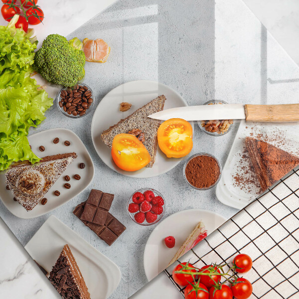 Glas Herdabdeckplatte Die Süße des Kuchens