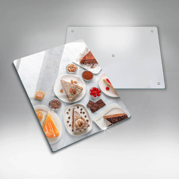 Glas Herdabdeckplatte Die Süße des Kuchens