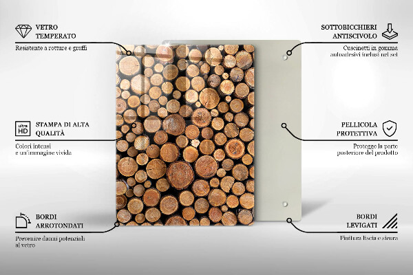Glas Herdabdeckplatte Die Süße des Kuchens