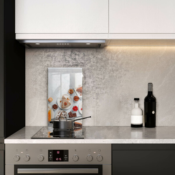 Glas Herdabdeckplatte Die Süße des Kuchens