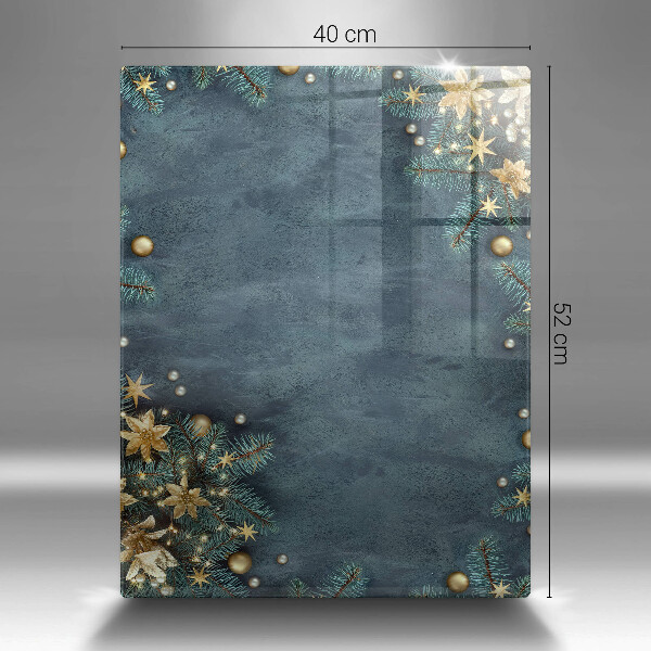 Glas Herdabdeckplatte Weihnachtsdekorationen