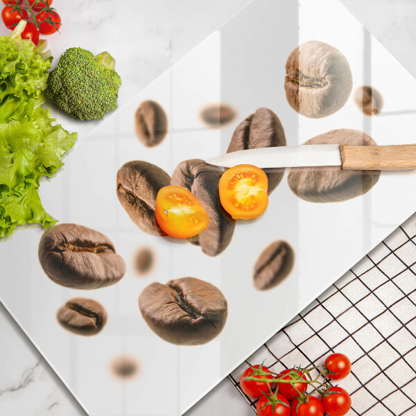 Glas Herdabdeckplatte Kaffeebohnen