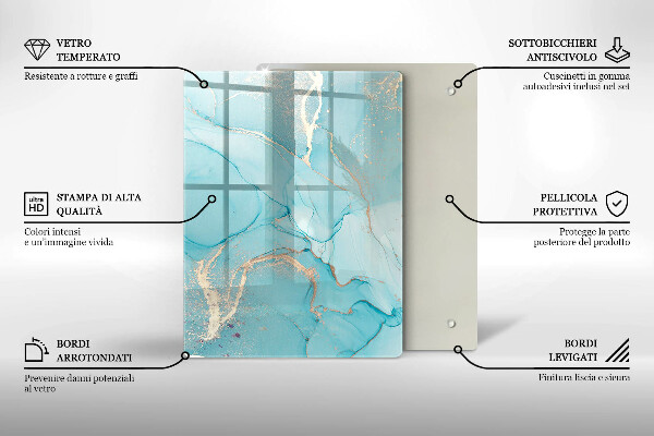 Glas Herdabdeckplatte Osterdekorationen