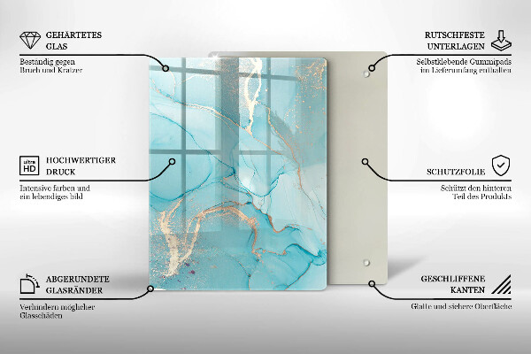 Glas Herdabdeckplatte Osterdekorationen