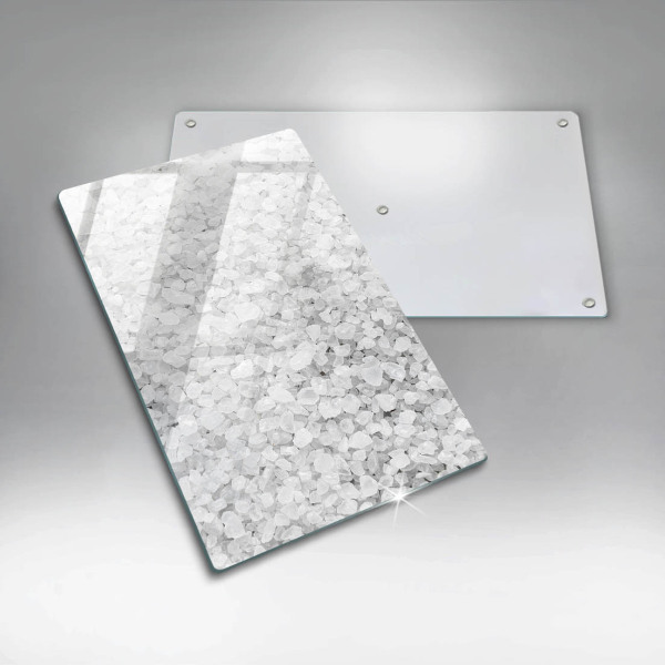 Glas Herdabdeckplatte Salzkristalle