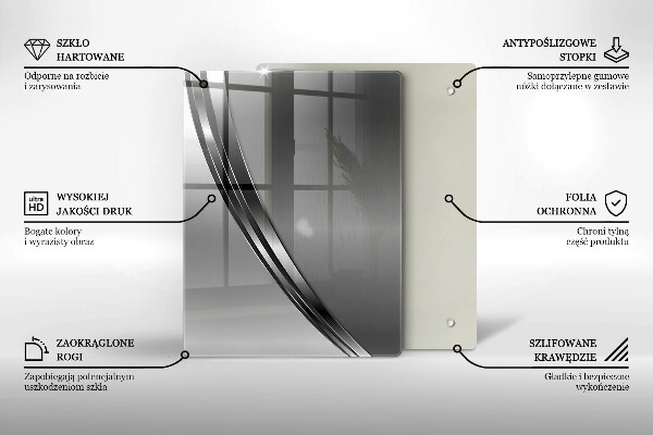 Glas Herdabdeckplatte Bunte Früchte