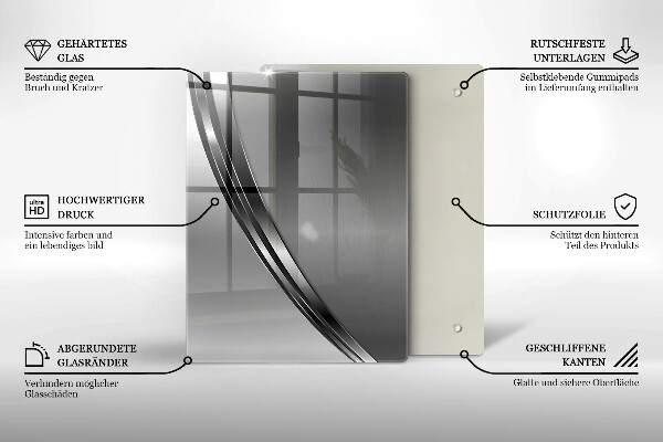 Glas Herdabdeckplatte Bunte Früchte