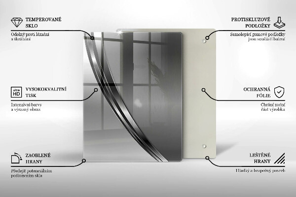Glas Herdabdeckplatte Bunte Früchte