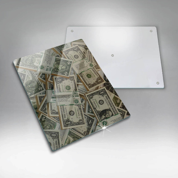 Glas Herdabdeckplatte Gelddollar