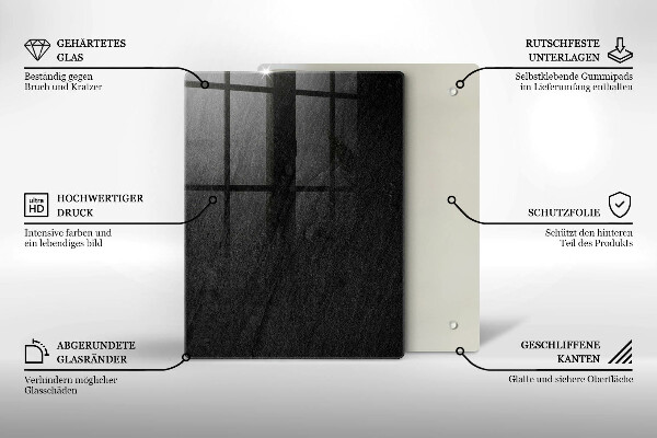 Glas Herdabdeckplatte Cartoon-Zitronen