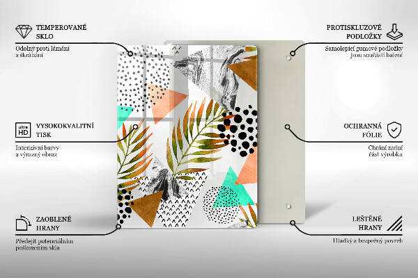 Glas Herdabdeckplatte Blauer und goldener Marmor