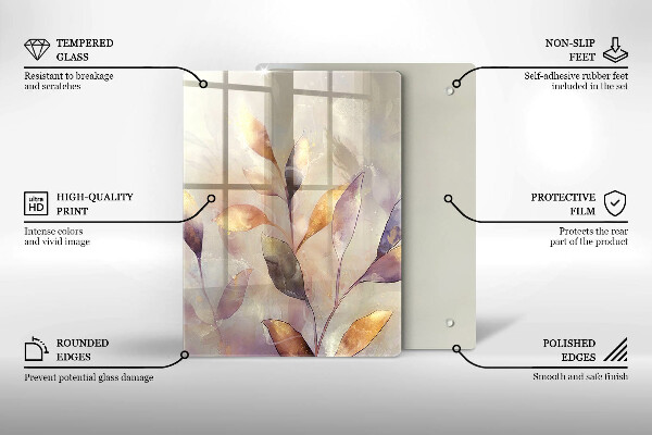 Glas Herdabdeckplatte Gemüse auf dem Tisch
