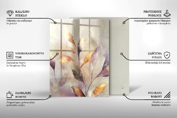 Glas Herdabdeckplatte Gemüse auf dem Tisch