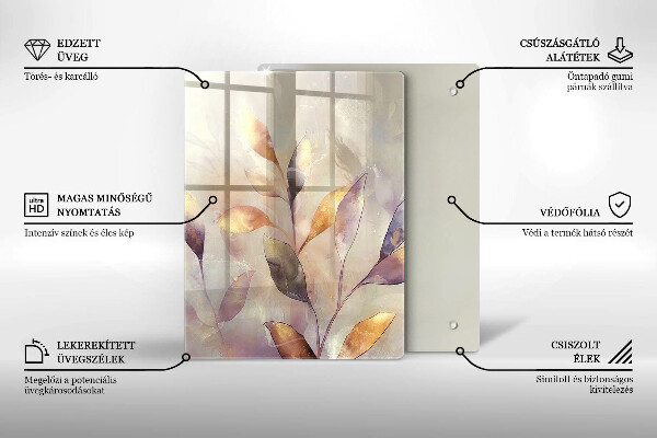 Glas Herdabdeckplatte Gemüse auf dem Tisch
