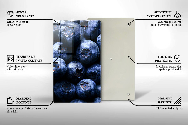 Glas Herdabdeckplatte Nahaufnahme von Beeren