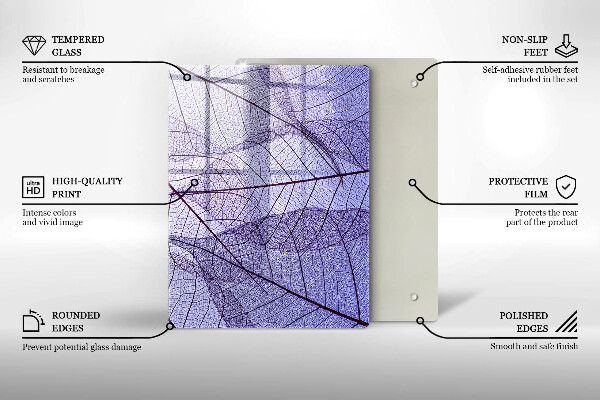 Glas Herdabdeckplatte Gemüse und Gewürze