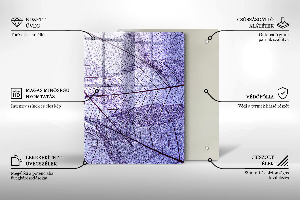 Glas Herdabdeckplatte Gemüse und Gewürze