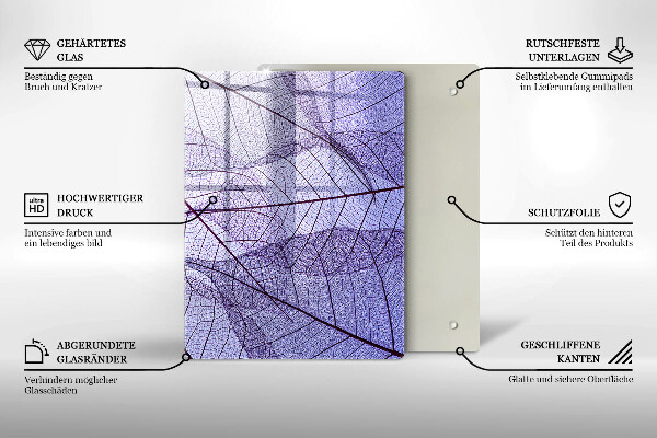 Glas Herdabdeckplatte Gemüse und Gewürze