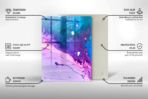 Glas Herdabdeckplatte Grünes Obst und Gemüse