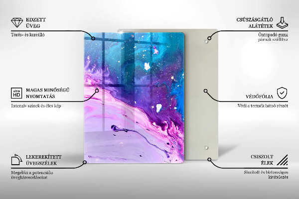 Glas Herdabdeckplatte Grünes Obst und Gemüse