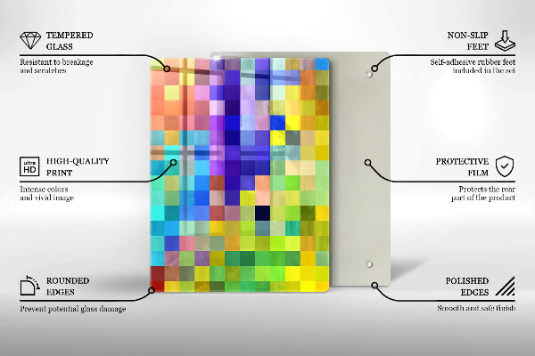 Glas Herdabdeckplatte Monstera hinterlässt Illustration