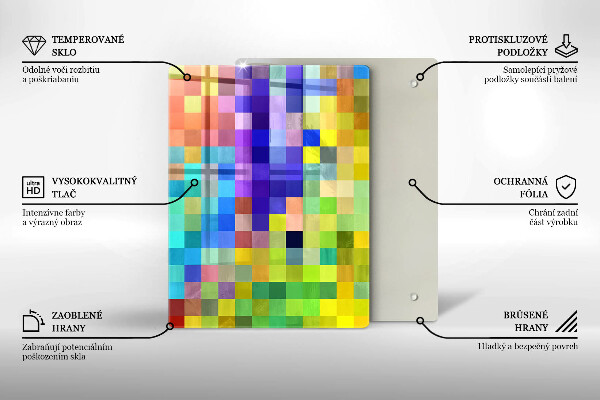 Glas Herdabdeckplatte Monstera hinterlässt Illustration