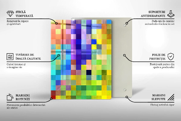 Glas Herdabdeckplatte Monstera hinterlässt Illustration