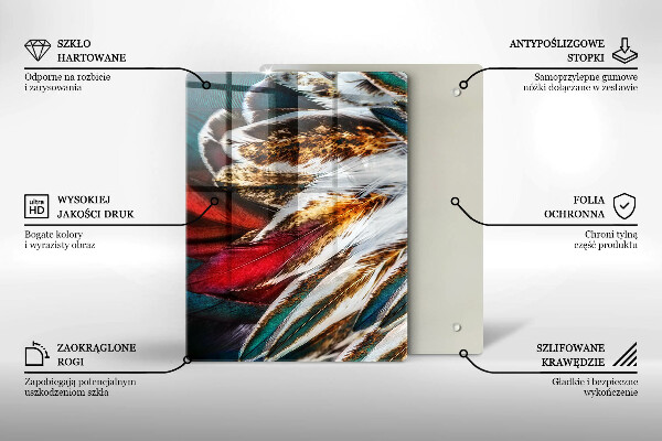 Glas Ceranfeldabdeckung Spritzschutz Bunte Abstraktion