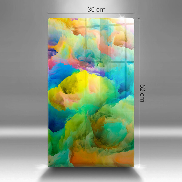 Glas Ceranfeldabdeckung Spritzschutz Bunte Abstraktion