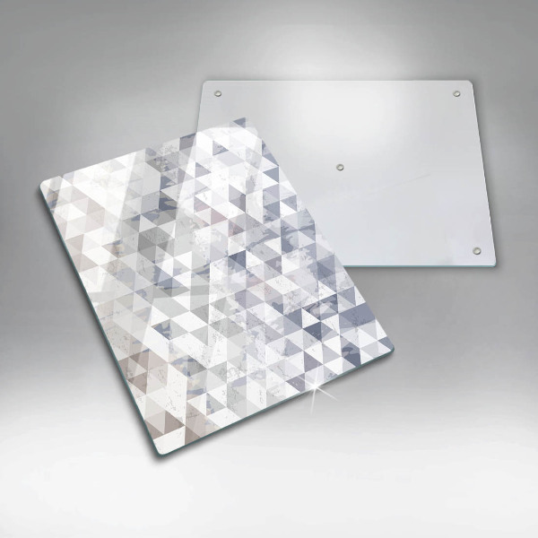 Glas Ceranfeldabdeckung Spritzschutz Dreiecksmuster