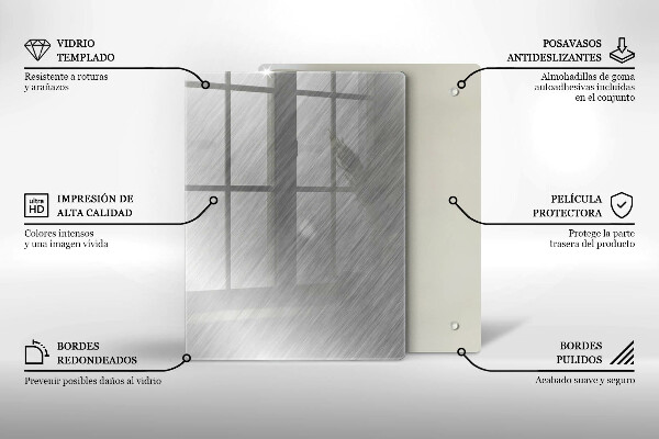 Glas Ceranfeldabdeckung Spritzschutz Dreiecksmuster
