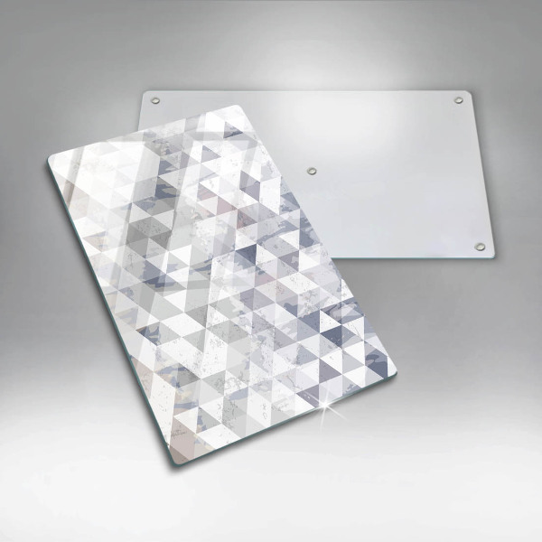 Glas Ceranfeldabdeckung Spritzschutz Dreiecksmuster