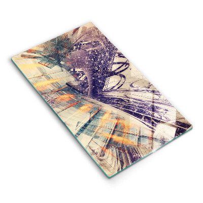 Glas Herdabdeckplatte Moderne Komposition