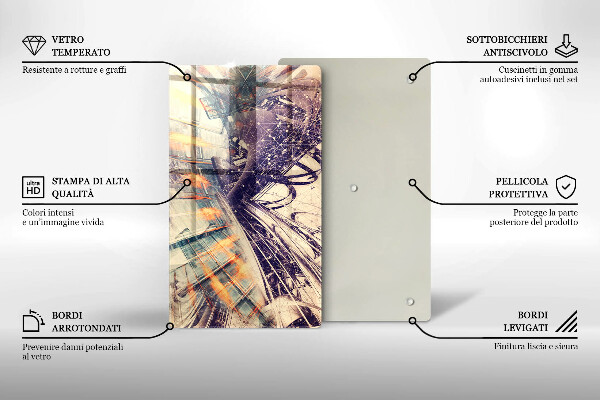 Glas Herdabdeckplatte Moderne Komposition