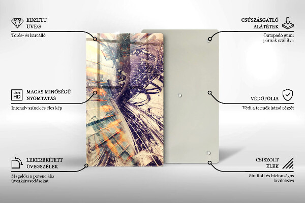 Glas Herdabdeckplatte Moderne Komposition