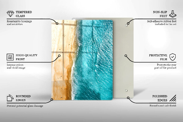 Glas Herdabdeckplatte Moderne Komposition