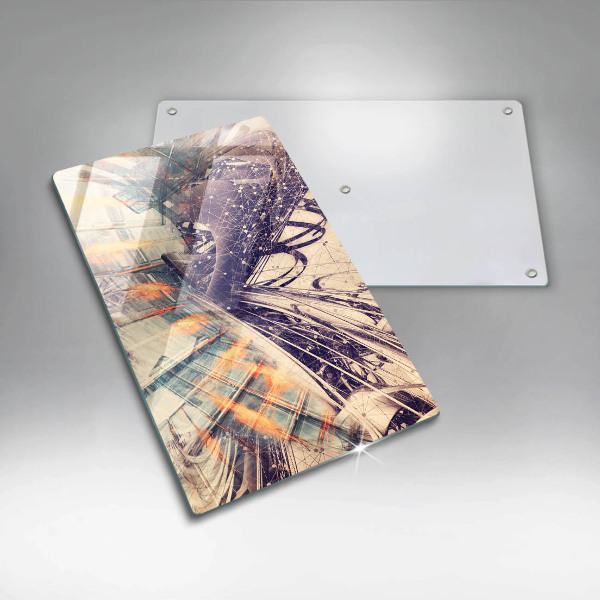 Glas Herdabdeckplatte Moderne Komposition